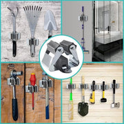Ophangsysteem per tuingereedschap - Set Inclusivo di materiale di fissaggio (blu)