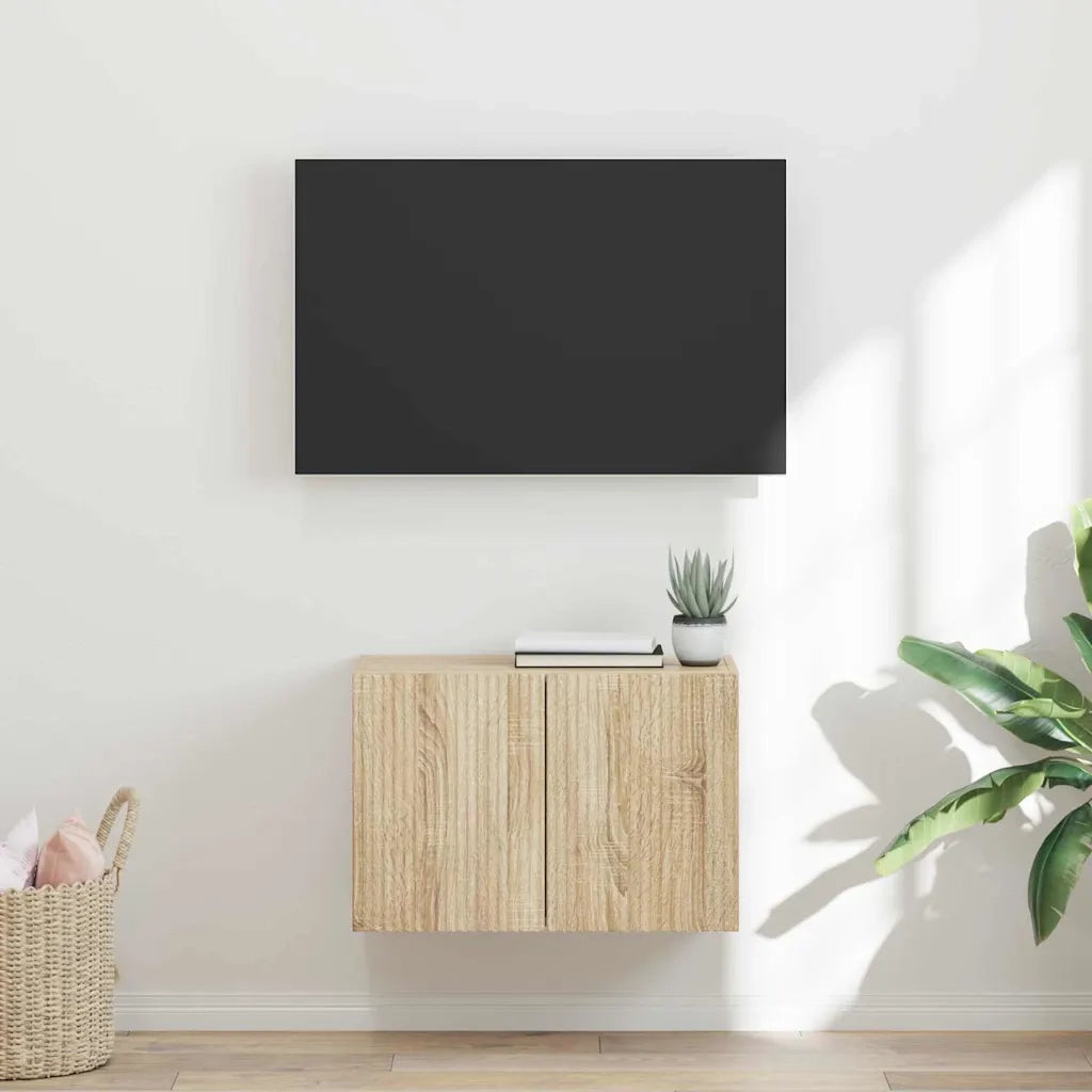 Mobile TV da parete-Mobile TV a Muro-Credenza TV Rovere Sonoma 59,5 x 31 x 40 cm