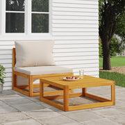 Salotto da Giardino-Set Divani da Giardino 2pz con Cuscini Legno Massello di Acacia 634527