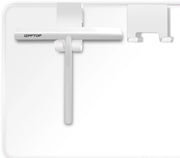 Douchewisser con 2 ganci - Douchewisser in silicone per bagno, spazzolino per finestre, vetro, cucina, specchio, auto (bianco, 21,1 cm)