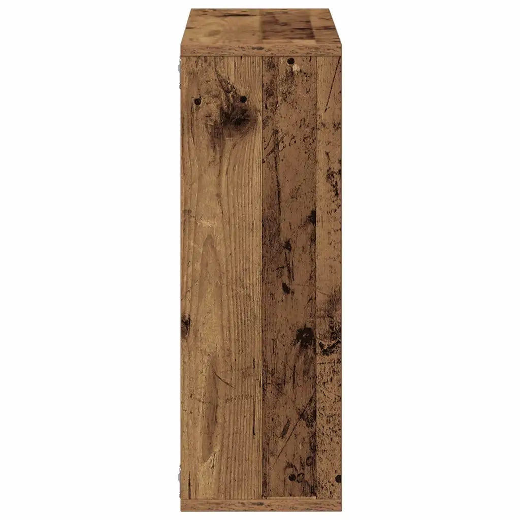 Scaffale a Parete Legno Antico 104x20x58,5 cm in Truciolato 855822