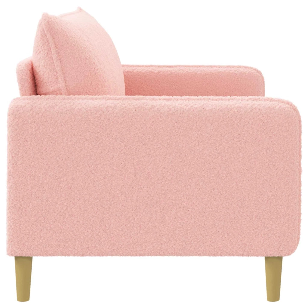 Poltrona XXL Rosa Bouclé 42043564