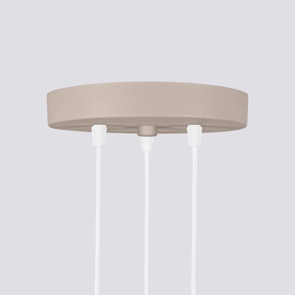Lampada sospesa rotonda Ø20 taupe 3xGU10 Gravio Pure Lume