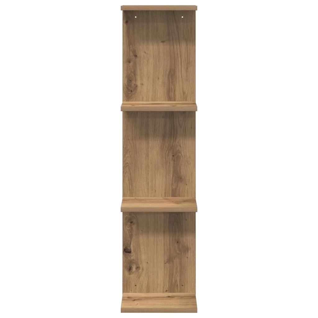 Scaffale da parete 2 pz Rovere Artigianale 25 x 15 x 100 cm 8012395