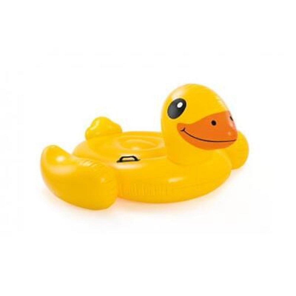 Trade Shop - Cavalcabile Papera 147x147x81 Cm Gonfiabile Giocattolo Piscina 2 Maniglie 57556 -