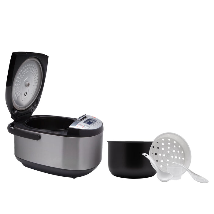 SOGO Robot da Cucina Multifunzione – 11 Programmi, 5L, Corpo in Acciaio Inox, Display LED, Timer 24h, 900W