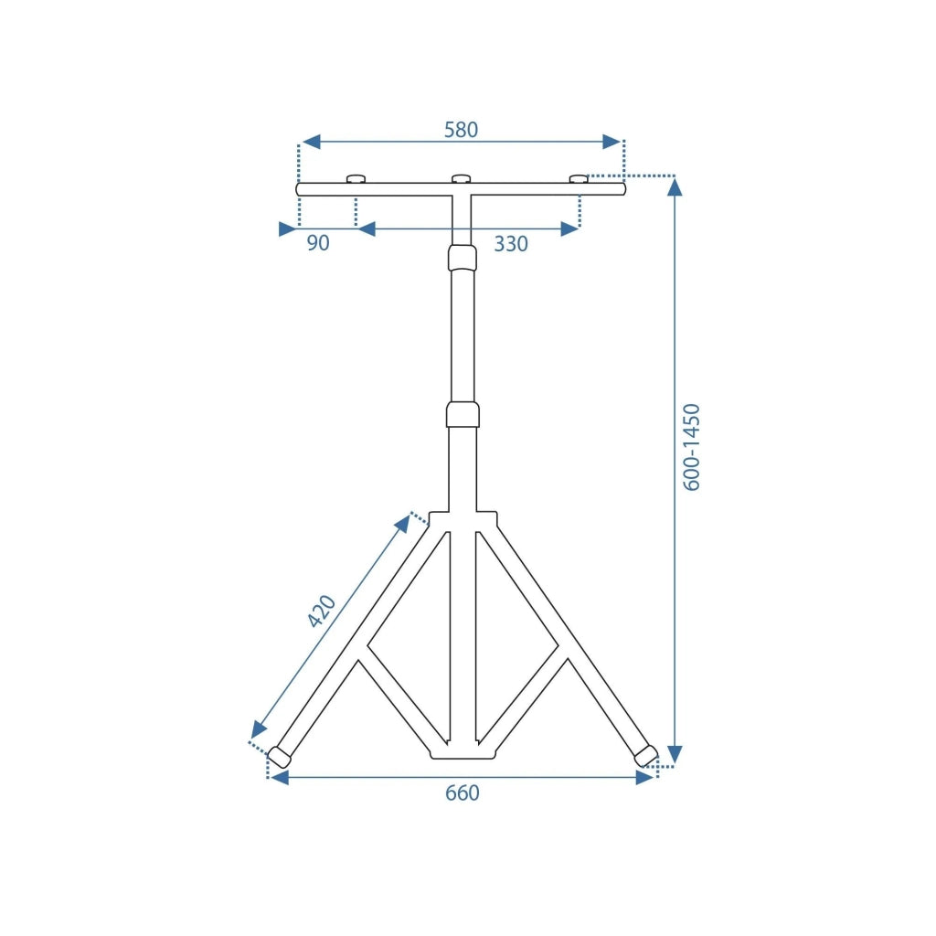 Alogeno Led Su Treppiede 2x30w Rsl001-30n