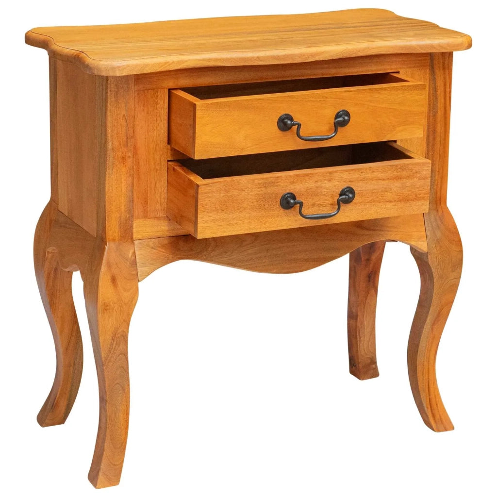 Tavolo laterale con cassetto Naturale 60,5 x 30 x 61 cm
