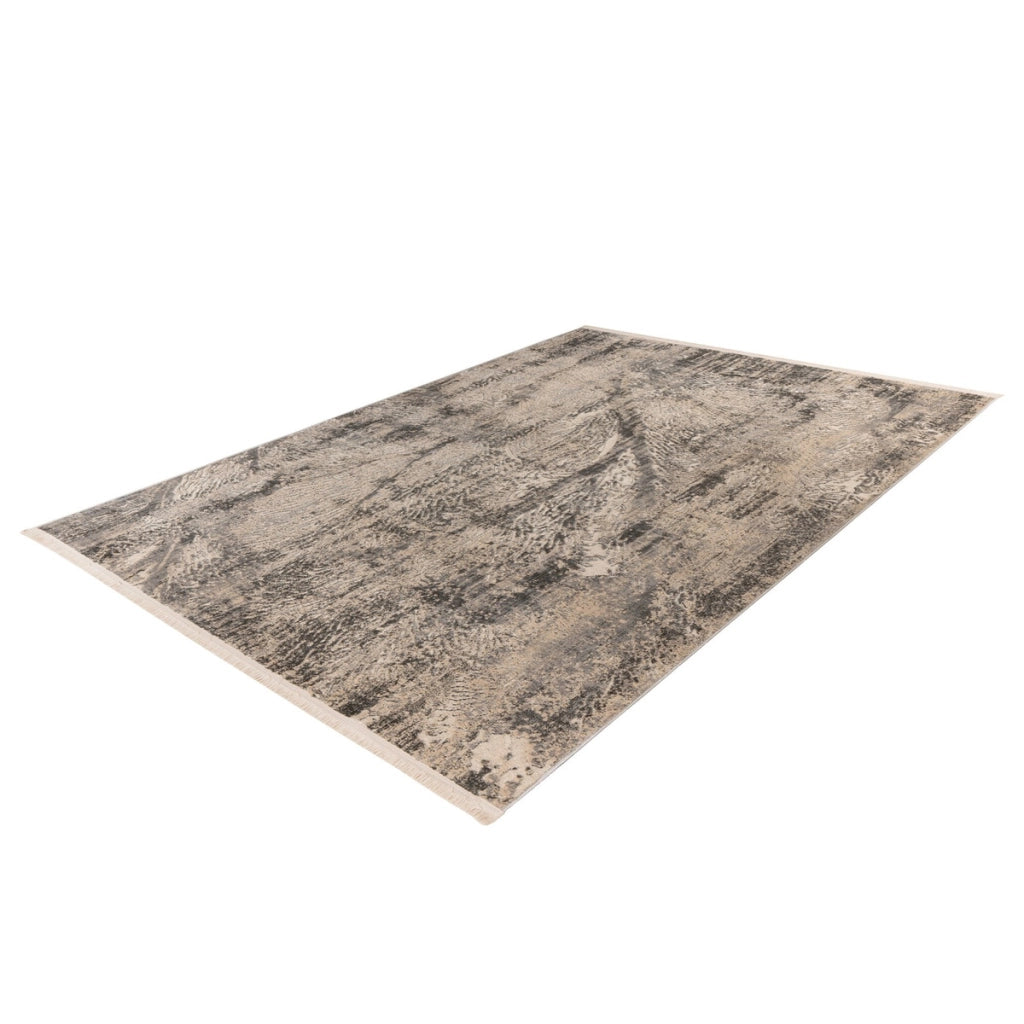 Tappeto Vintage Adeon 500 in Grigio e Beige