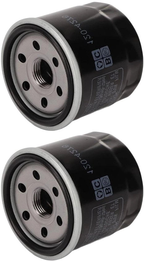 Filtro dell'olio motore Premium 2 pezzi per motori a 2 cilindri V a doppia testa - Afdichtamento perfetto - Prestazioni estese - 136-7848 120-4276 127-9222
