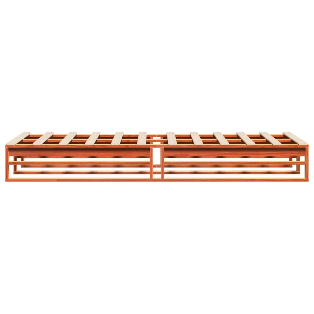 vidaXL Letto senza Materasso Marrone Cera 90x200 cm Legno di Pino