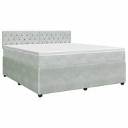 Letto box spring con materasso Grigio Chiaro 140 x 200 cm 3451685