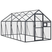 Voliera a gabbia 1,79 x 4 x 1,85 m alluminio antracite 02_0045634
