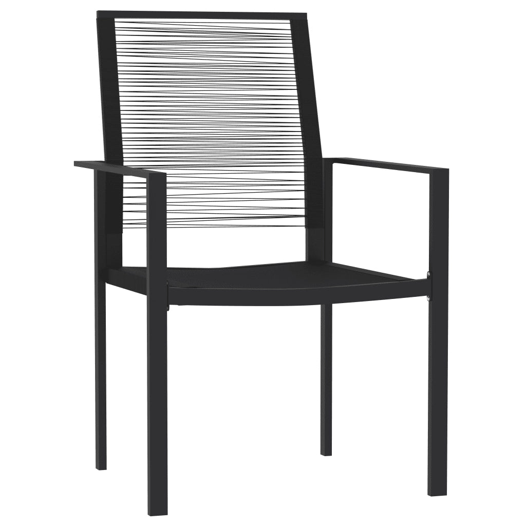 Set Mobili da Pranzo per Giardino 5 pz | Set Salotto da Giardino Nero