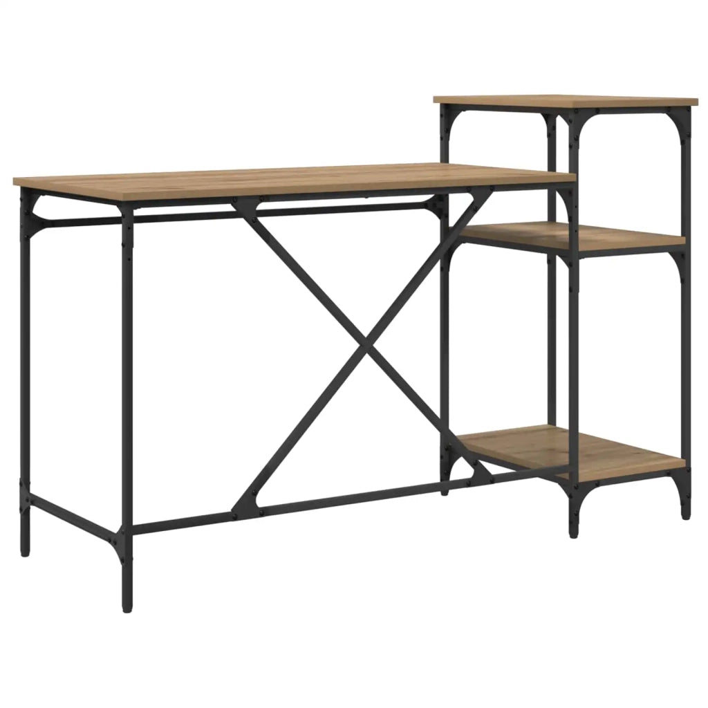 Scrivania Rovere artigianale 135 x 50 x 90 cm Legno multistrato
