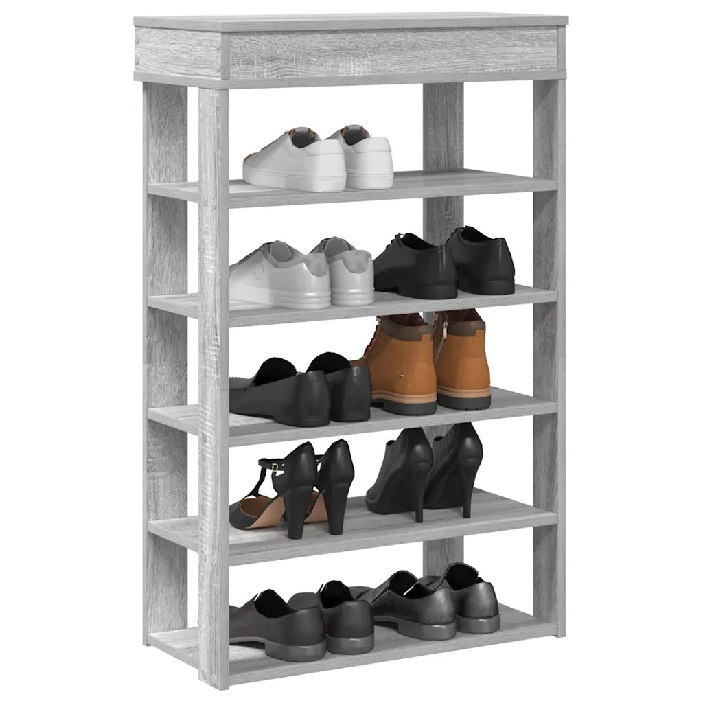 Scarpiera Grigio Sonoma 60x30x98 cm in Legno Multistrato 859928