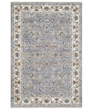 Parure Tappeti orientali MURCIA J9461-E22676 (1 pezzo cm.80x160 + 2 pezzi cm.60x133) motivo persiano stile classico tradizionale colore grigio per scendiletto camera matrimoniale