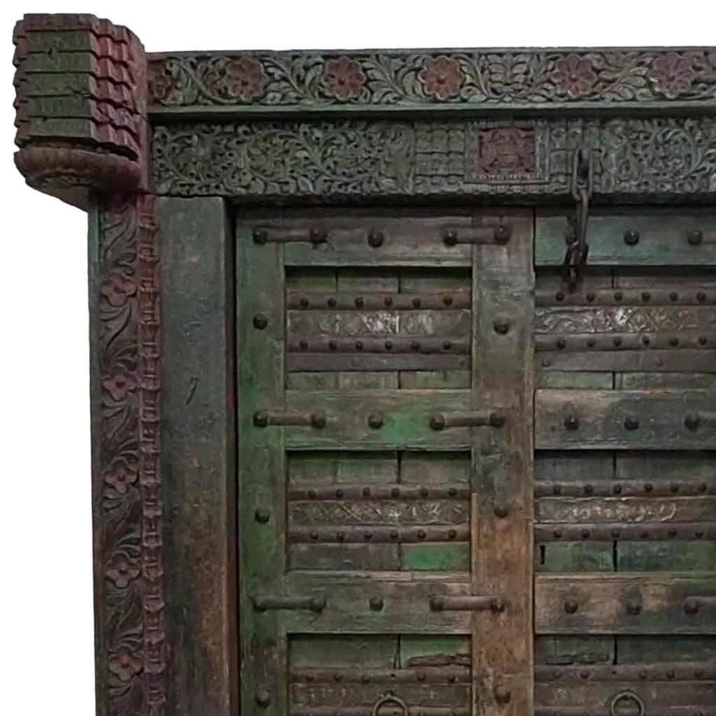 Porta in legno fatta a mano 162x33x211h cm