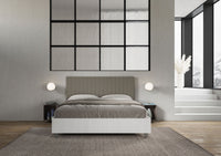 Letto Matrimoniale 160x190 cm Senza Rete Burmy Cappuccino