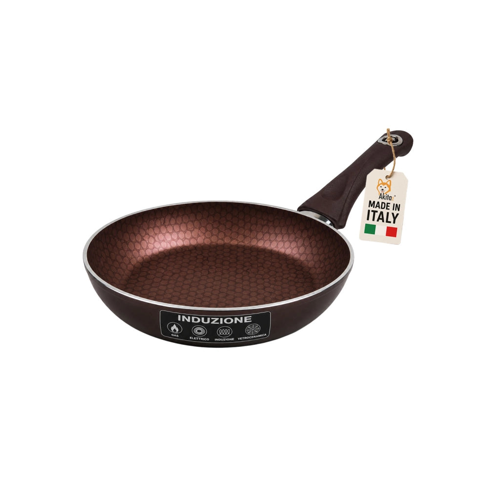 Akitaink Padella 20 cm Induzione Antiaderente Marrone