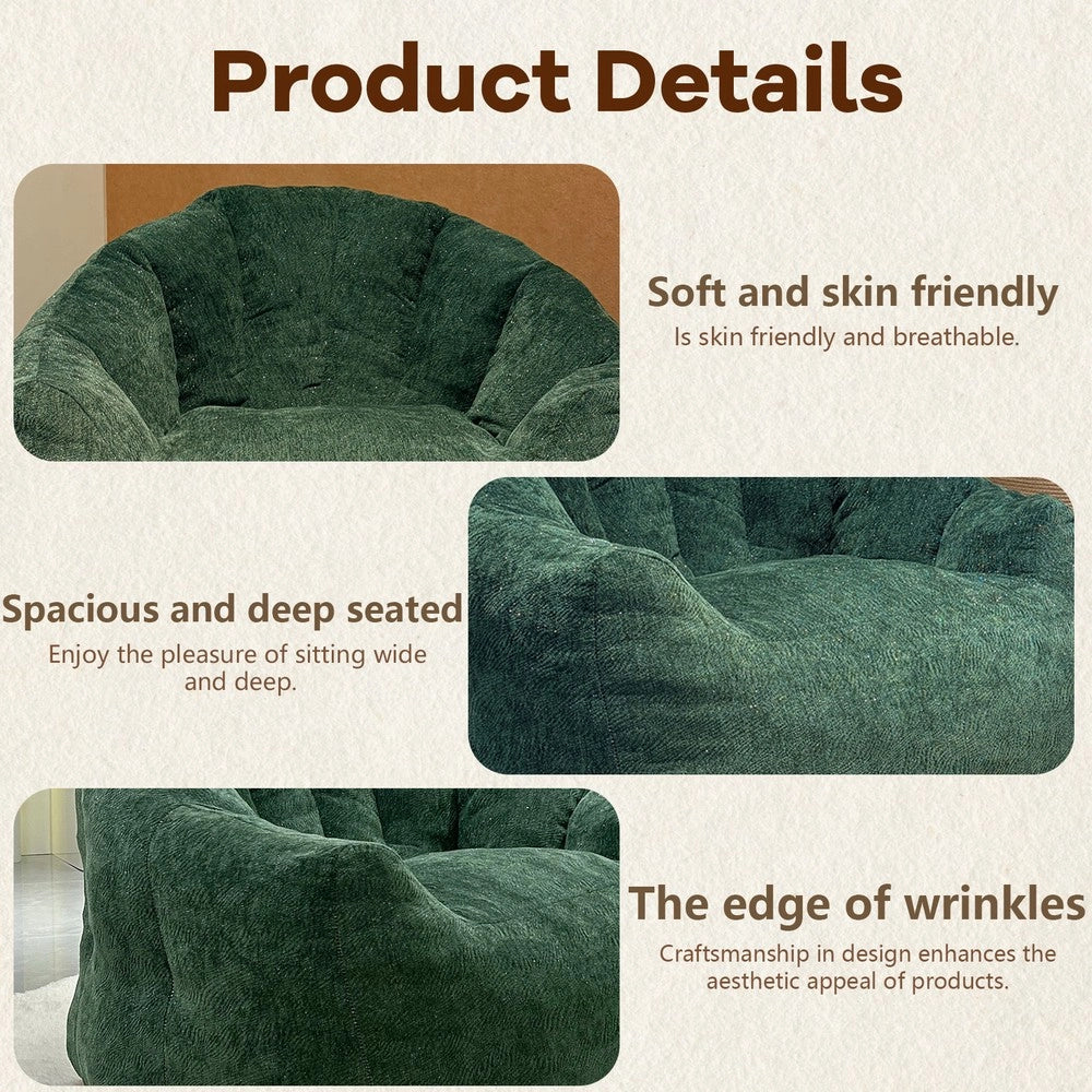 Poltrona a Sacco Ergonomica ¨C MINIMAL ¨C Relax, Design Moderno, Imbottita