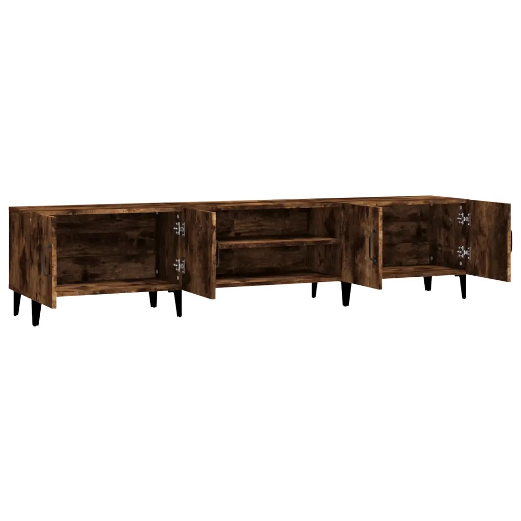 Mobile TV-Credenza per TV-Console TV Rovere Fumo 180x31,5x40 cm in Legno Multistrato