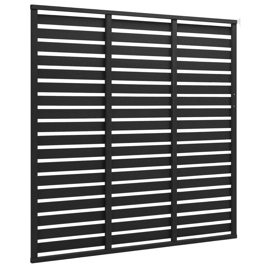 Pannello di recinzione | Recinzione da Giardino in WPC 180x180 cm Nero