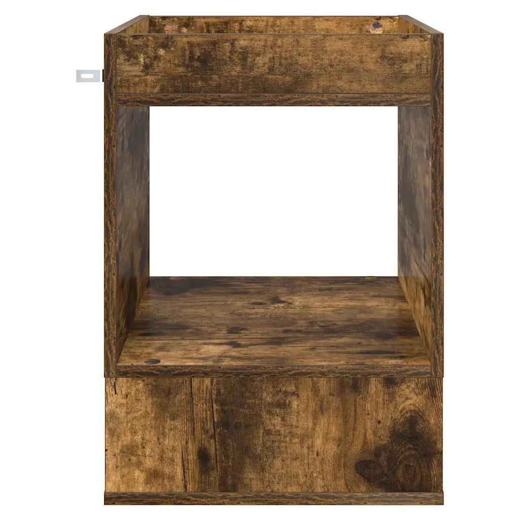 Tavolino Rovere fumé 40 x 40 x 56 cm Legno ingegnerizzato 890952