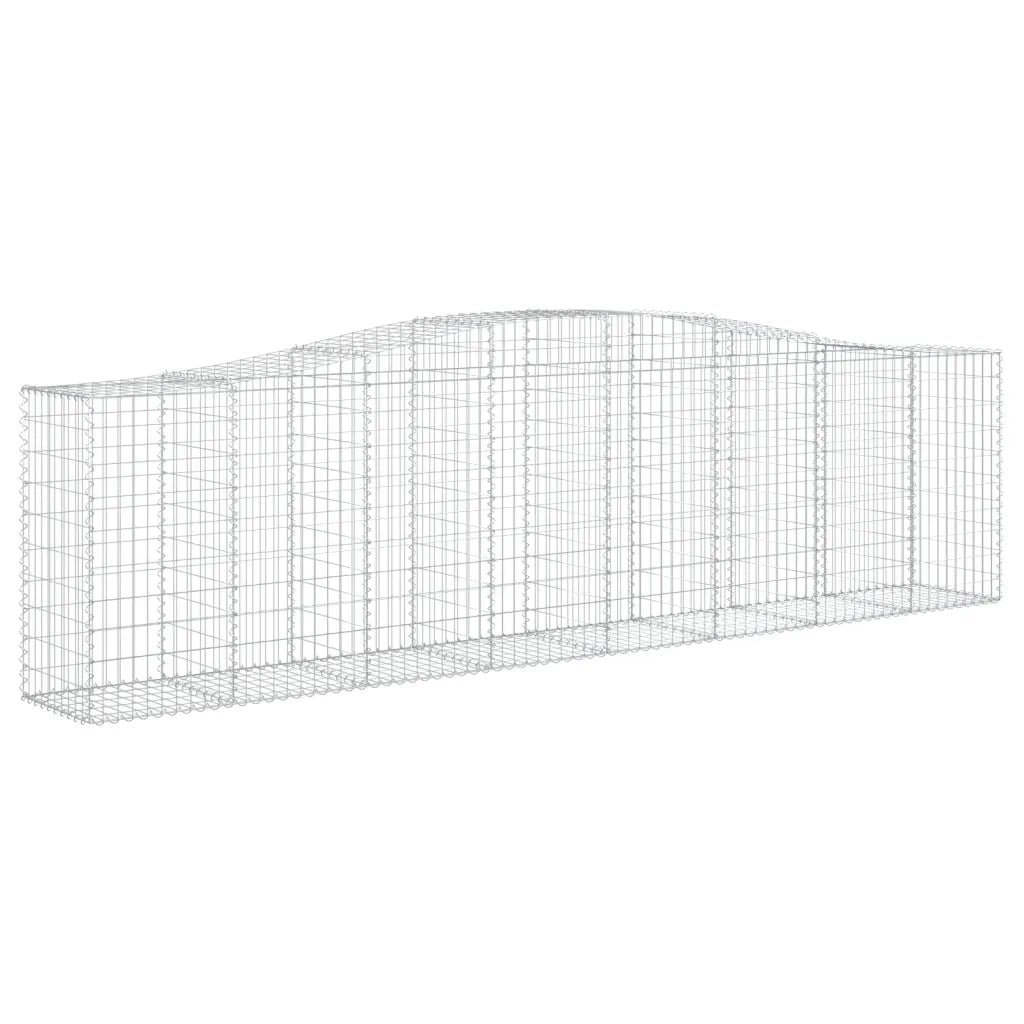 Cesti Gabbioni ad Arco 5 pz 400x50x100/120 cm Ferro Zincato 3145959