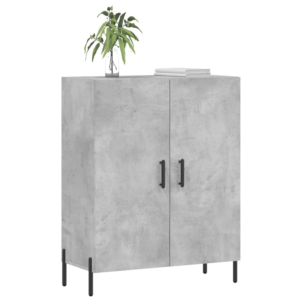 Credenza Grigio Cemento 69,5x34x90 cm in Legno Multistrato 827736