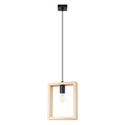 Lampada sospensione CELARO legno nero E27 Pure Lume