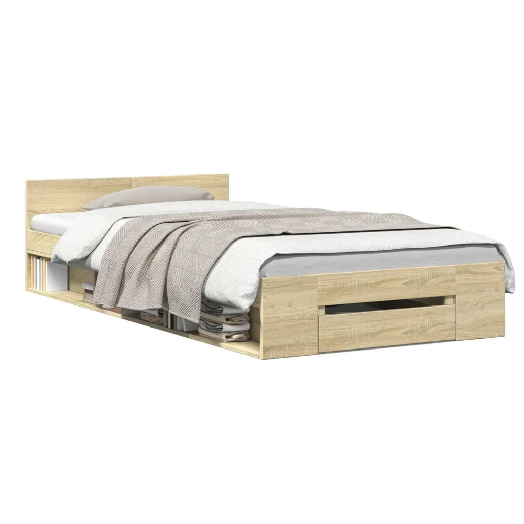 Telaio del letto con storage Rovere Sonoma 80 x 200 cm 3429598