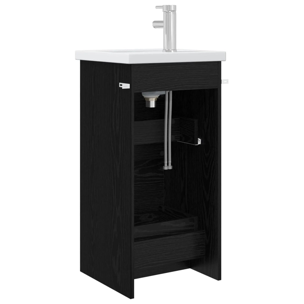 Mobile da bagno con lavabo Rovere Nero 42 x 40 x 84,5 cm 890721