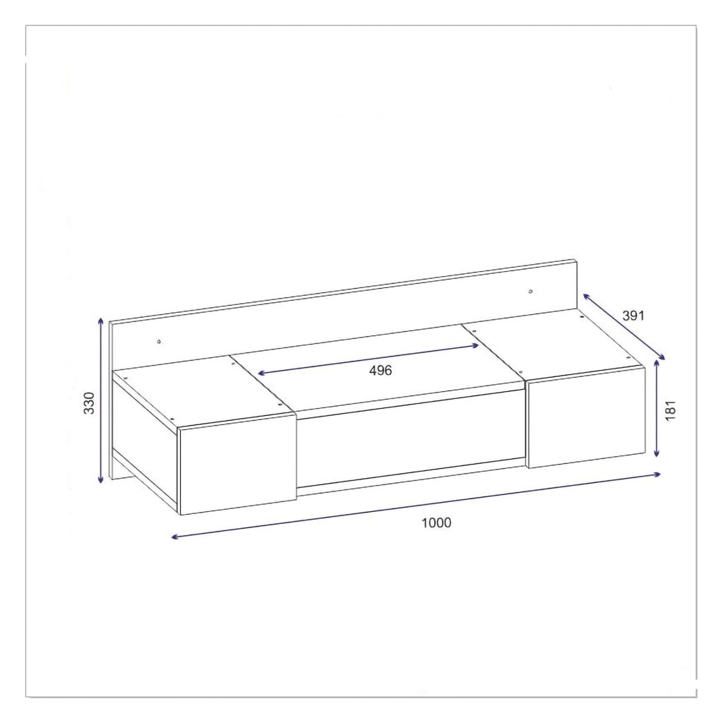 Mobile da Trucco Selci, Toeletta Specchio Incluso, 100x39x33h cm Nero