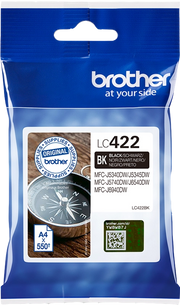 Brother LC422BK cartuccia d'inchiostro 1 pz Originale Nero