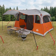 Tenda a tunnel con tetto Grigio e arancione 427 x 305 x 205 cm 42028671
