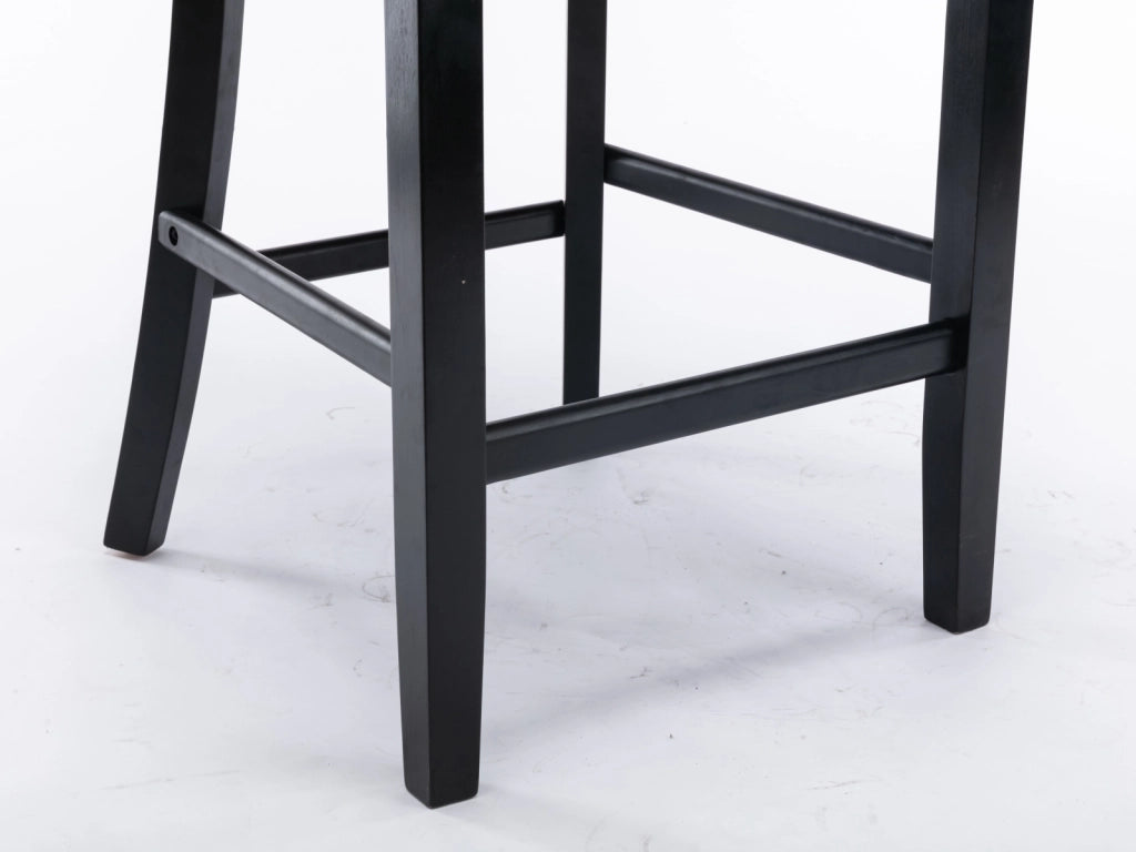 Set di 2 Sgabelli da Bar con Schienale Alto e Piedini Regolabili; Borchie Decorative; Velluto; Grigio