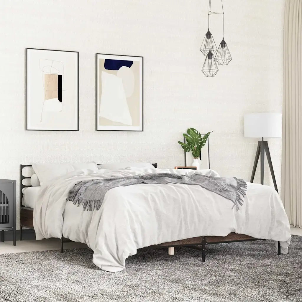 Giroletto Rovere Marrone 150x200cm in Legno Multistrato Metallo 3280051
