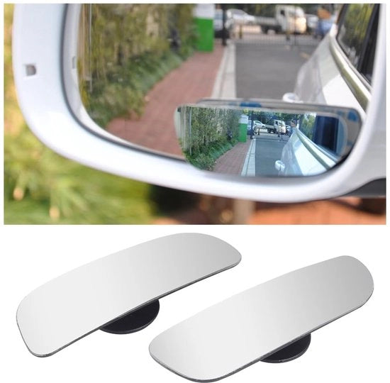 Specchio Retrovisore Universale a 12 Volt con Lenti HD e 360° di Visibilità, Adattabile e Senza Cornice, Pari, per Auto e Motocicletto