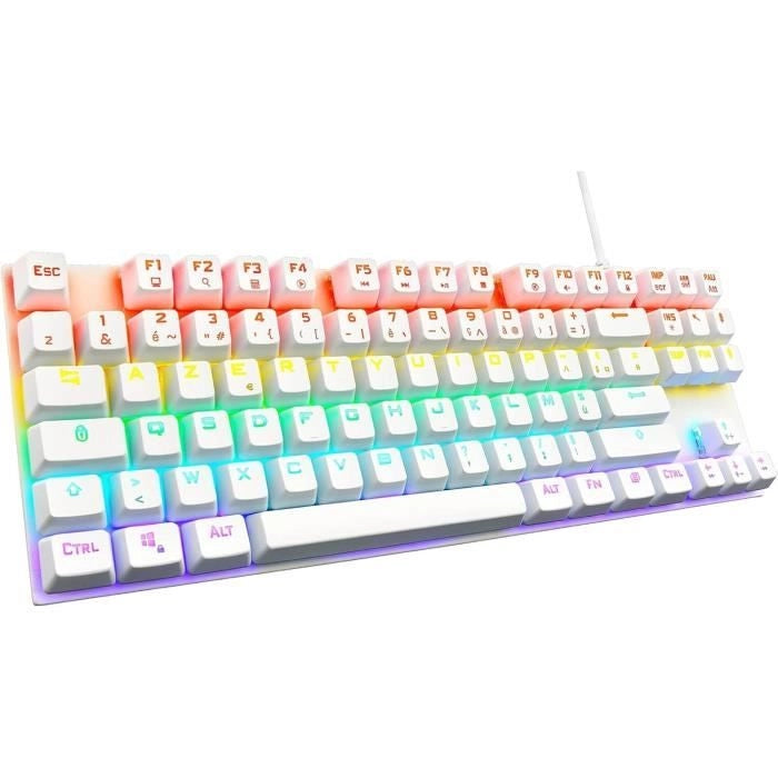 Tastiera giocatore - The G -lab - keyz -mercury -w/fr - meccanica - tkl - bianco