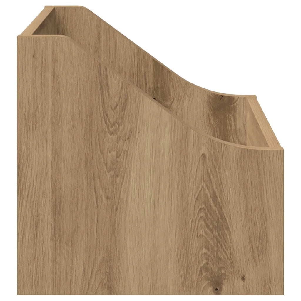 Scatola per dischi LP Rovere Artigianale 37 x 33 x 32 cm 8012776