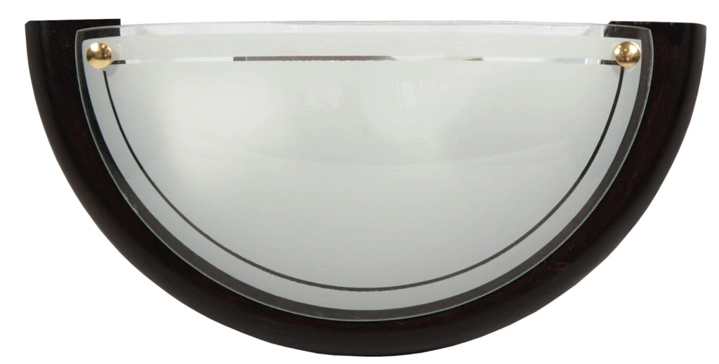 Plafoniera Candellux 11-70237 legno vetro bianco 30cm E27