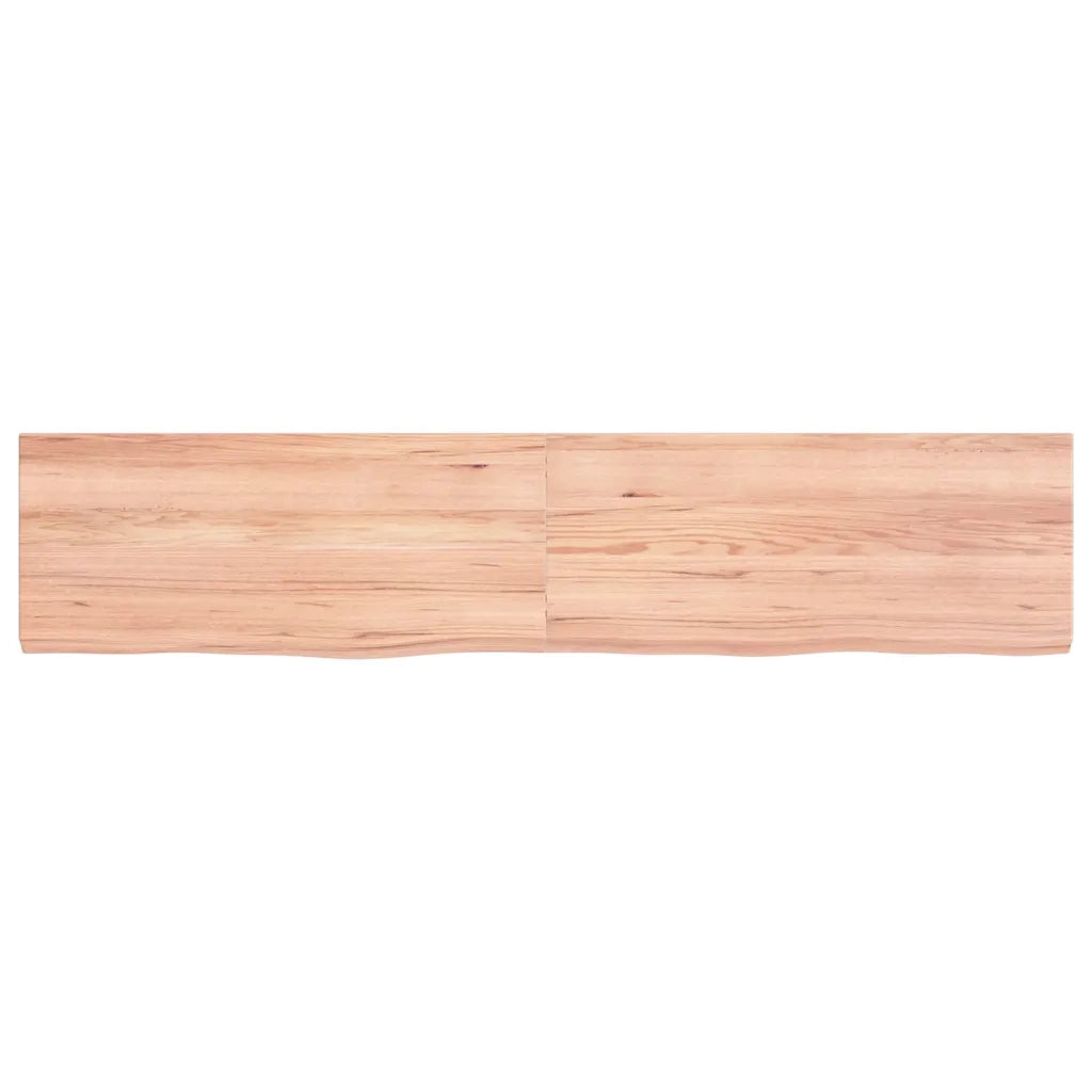 vidaXL Ripiano Muro Marrone 140x30x(2-4) cm Massello Rovere Trattato