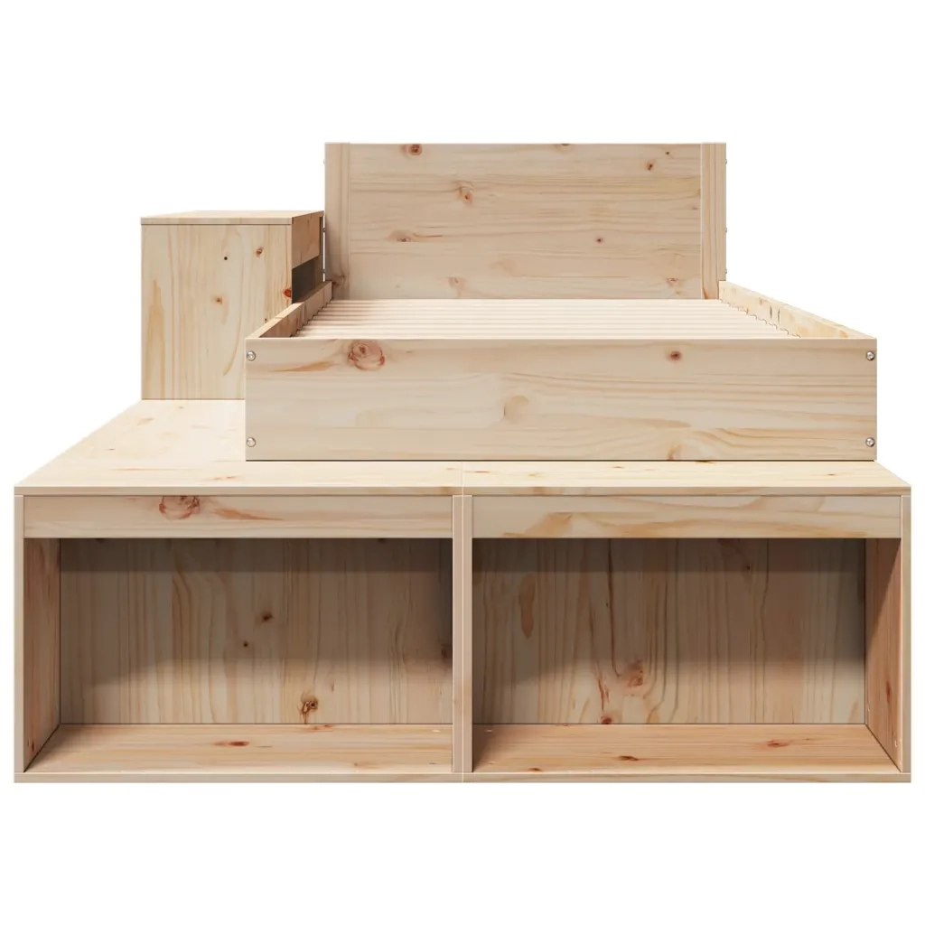 Letto senza Materasso 75x190 cm in Legno Massello Pino 3309752