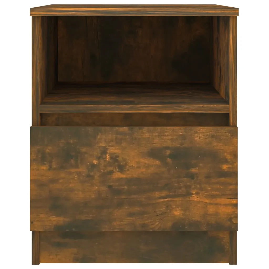 Comodino-Tavolino da notte Rovere Fumo 40x40x50 cm in Legno Multistrato 318371