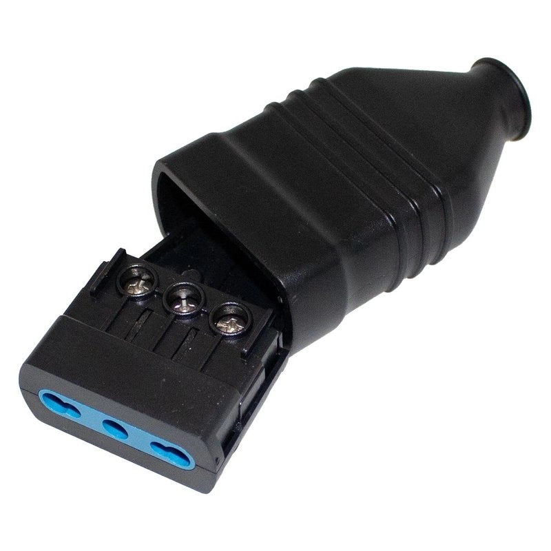 Presa Antischiacciamento 2P+T In PVC Bipasso 10/16A 250V Nero