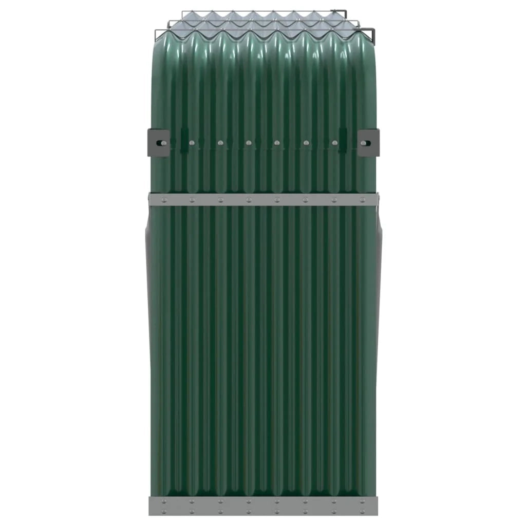 Portalegna 180 x 45 x 100 cm acciaio zincato verde 02_0043765