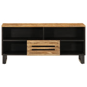 Mobile Porta TV-Mobile per TV-Credenza TV 100x34x46 cm in Massello di Mango Grezzo