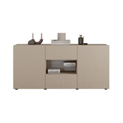 Buffet SCENA – L181 x H84 x P42 cm – 2 porte + 2 cassetti + nicchia – Colore Cashmere
