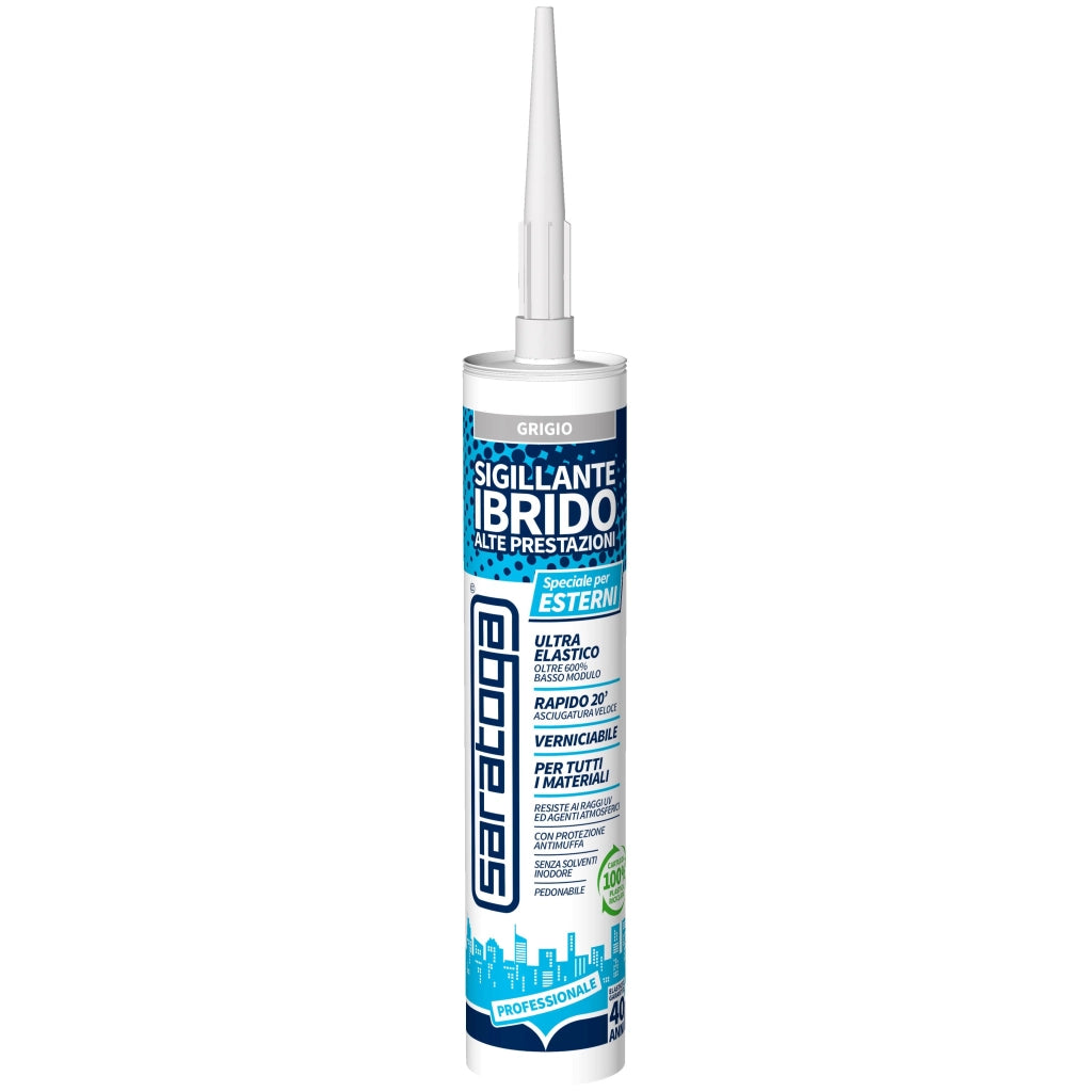 SILICONE IBRIDO GRIGIO PER ESTERNI AD ALTE PRESTAZIONI SARATOGA